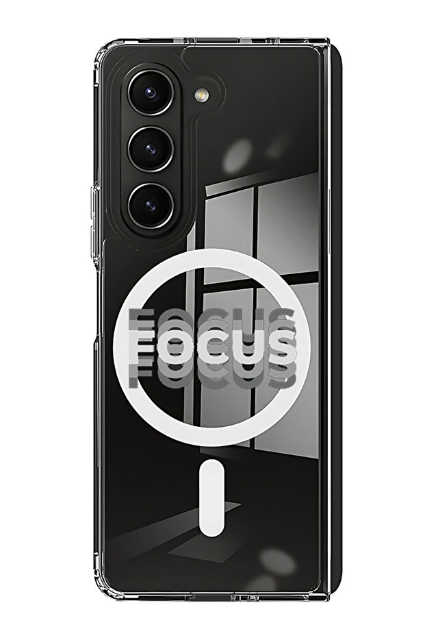 Case for Samsung Galaxy Z Fold 5 Compatible with MagSafe, Shockproof Phone Bumper Cover Focus