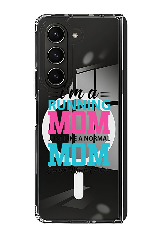 Case for Samsung Galaxy Z Fold 5 Compatible with MagSafe, Bumper Cover I am running mom black