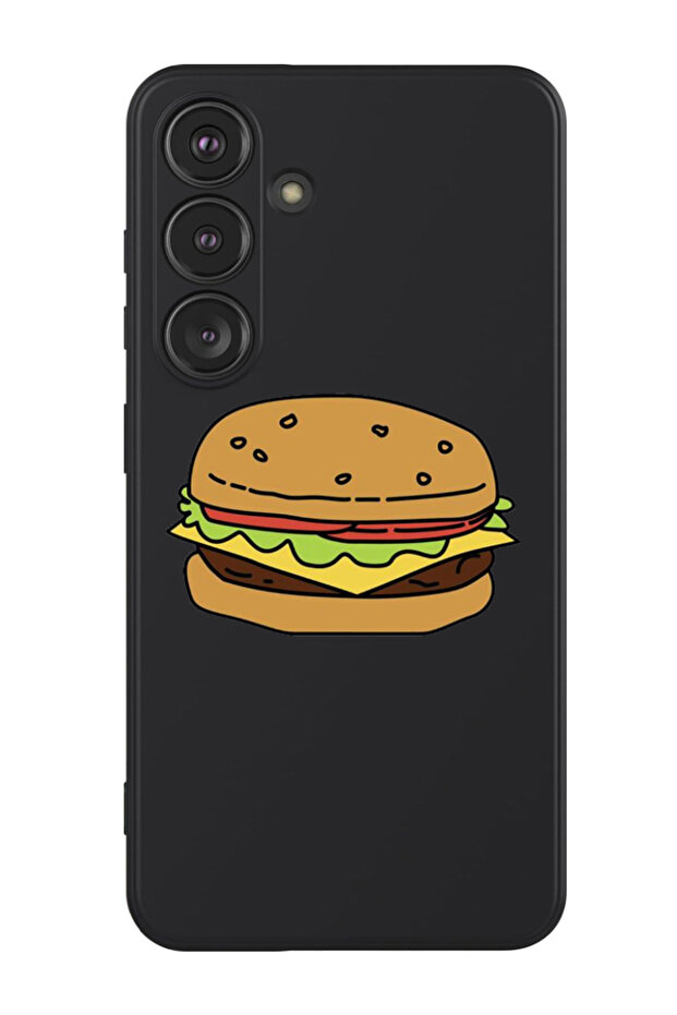 Protective Liquid Silicone Shockproof Case For Samsung Galaxy S24 Plus (Black) - Burger