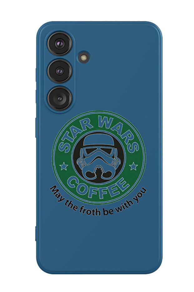 Protective Liquid Silicone Shockproof Case For Samsung Galaxy S24 Plus (Blue) - StarWars Coffee