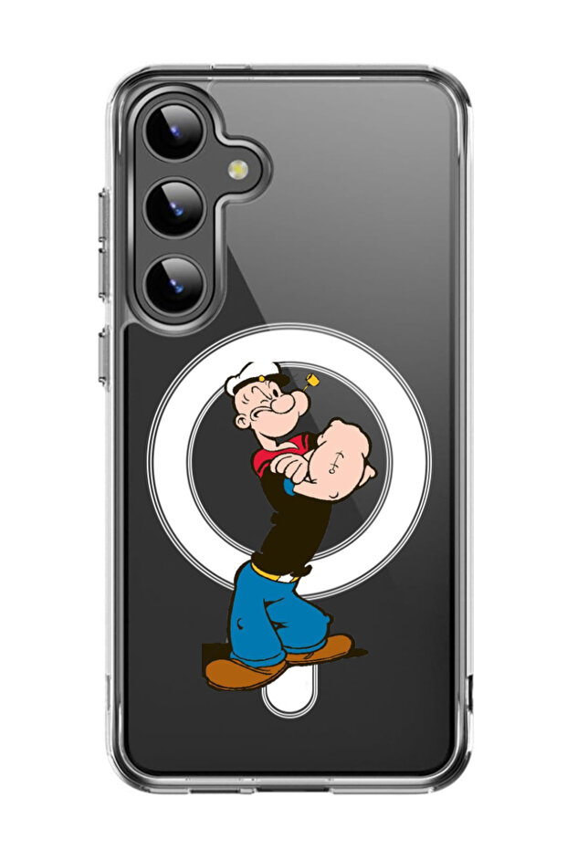 Case for Samsung Galaxy S24 6.2-inch Compatible with MagSafe, Shockproof Phone Bumper Cover Popey