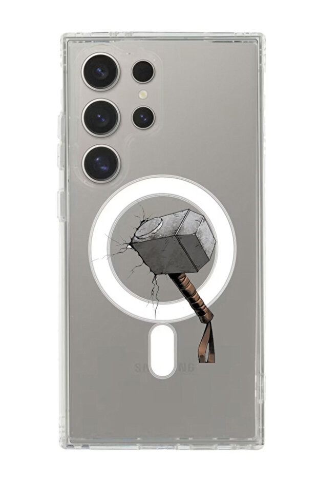 Case for Samsung Galaxy S24 Ultra Compatible with MagSafe, Shockproof Bumper Cover Hammer