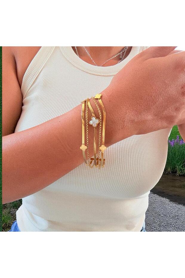 5 Rows Clover Bracelet - 3