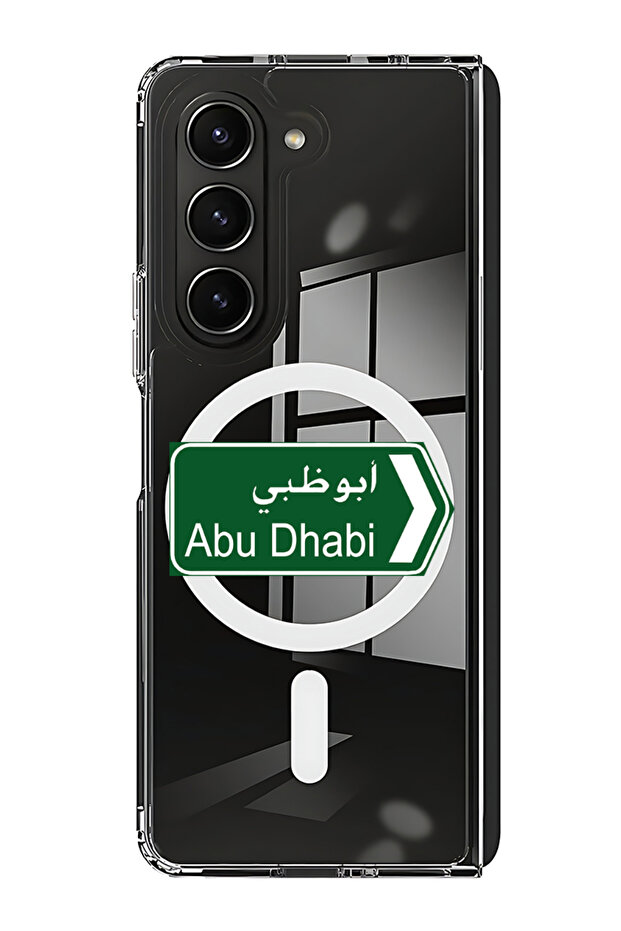 Case for Samsung Galaxy Z Fold 5 Compatible with MagSafe, Shockproof Bumper Case abudhabi sign board