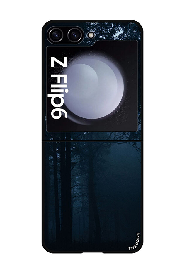 Protective Case Anti Scratch Shock Proof Bumper Cover For Samsung Galaxy Z Flip 6 forest_fog_dark