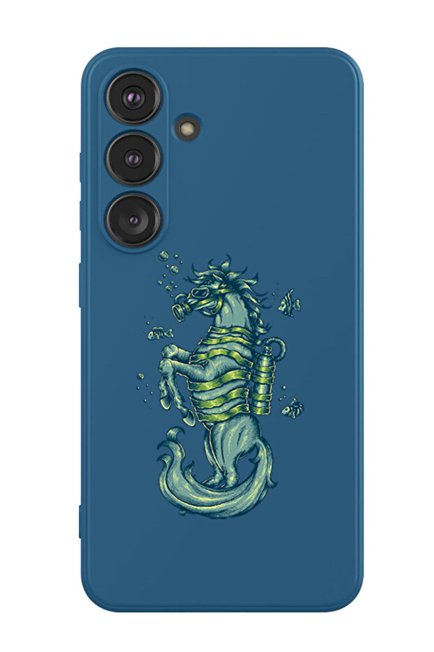 Protective Liquid Silicone Shockproof Case For Samsung Galaxy S24 Plus (Blue) - Seahorse
