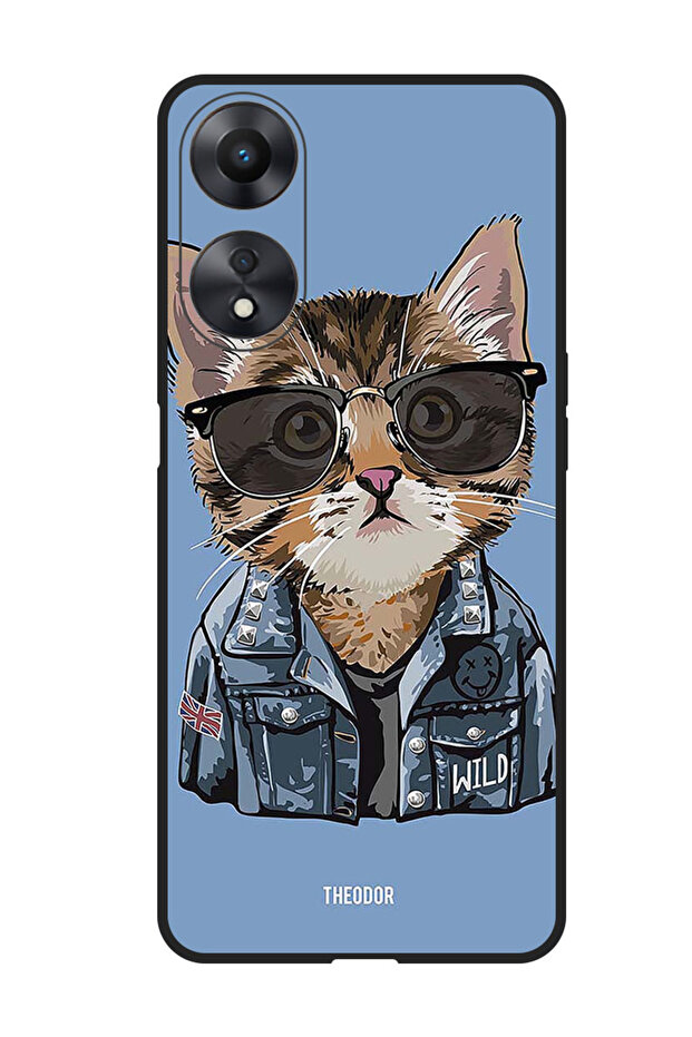 Protective Case Anti Scratch Shock Proof Bumper Cover For Oppo F23 5G Swag Cat