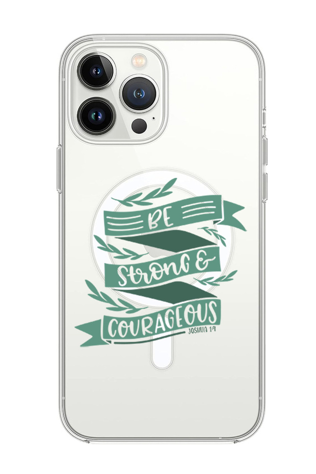 Case for iPhone 13 Pro Max Compatible with MagSafe, Shockproof Cover BE strong & Courageous