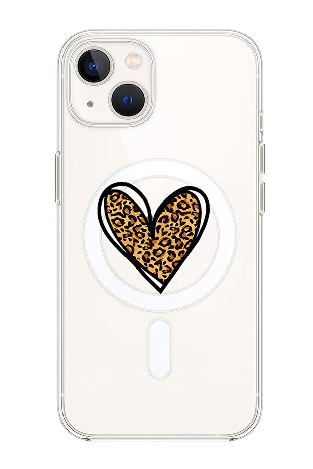 Case for iPhone 13 6.1-inch Compatible with MagSafe, Shockproof Bumper Case leopard Print