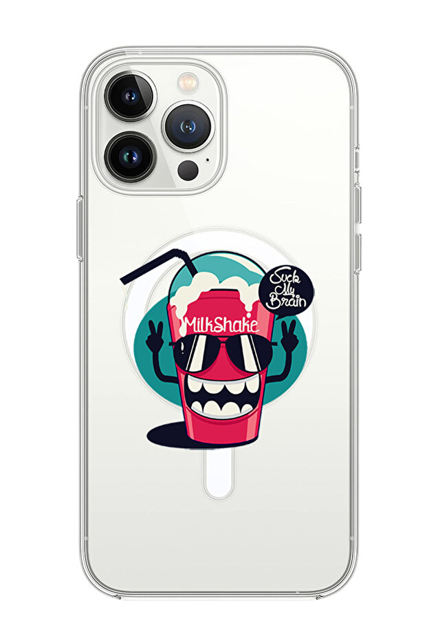 Case for iPhone 13 Pro Max Compatible with MagSafe, Shockproof Bumper Case Brain Milkshake