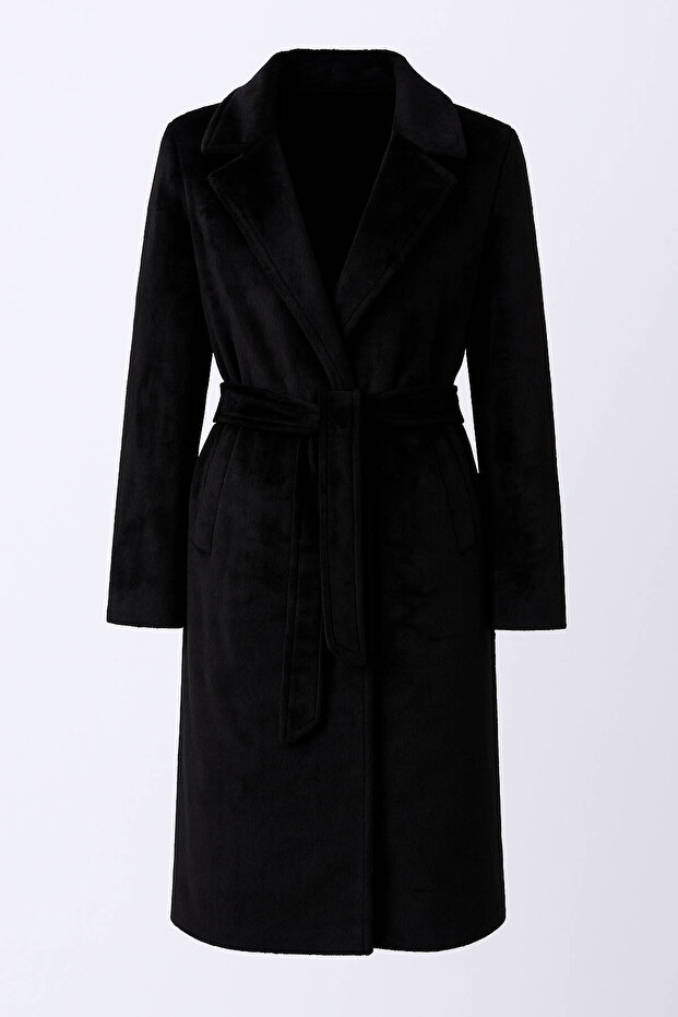 Siyah Kadın Kaban 3403 - 4