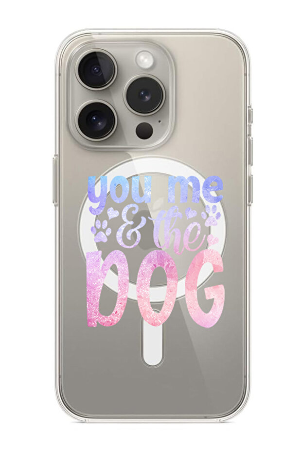 Case for iPhone 15 Pro 6.1-inch Compatible with MagSafe, Shockproof Bumper Case You me & the dog