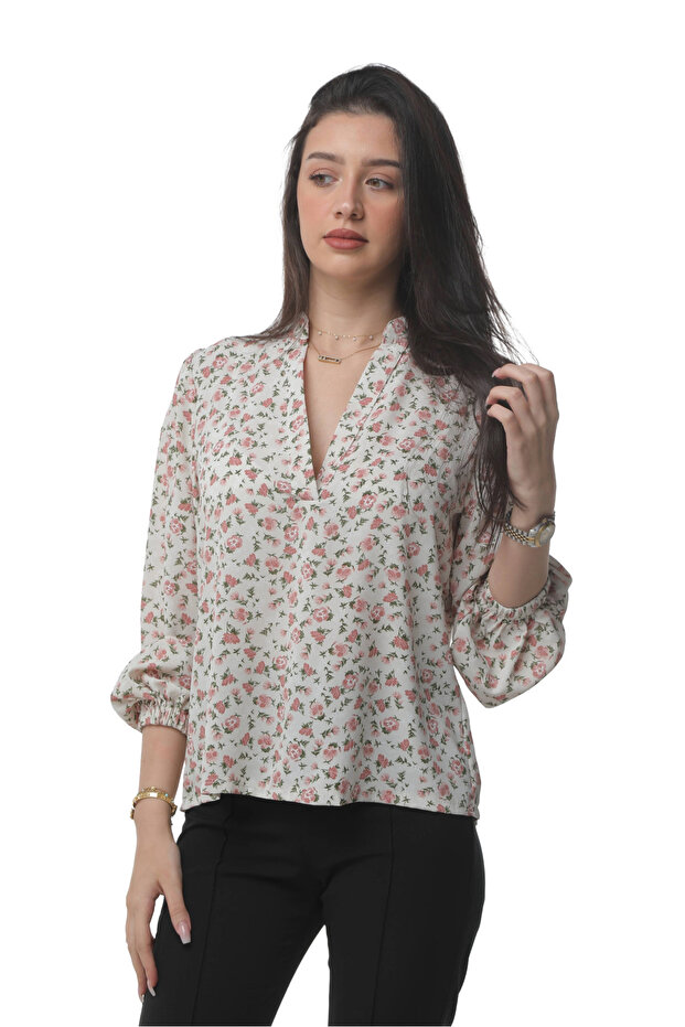 Evening flower blouse - 1