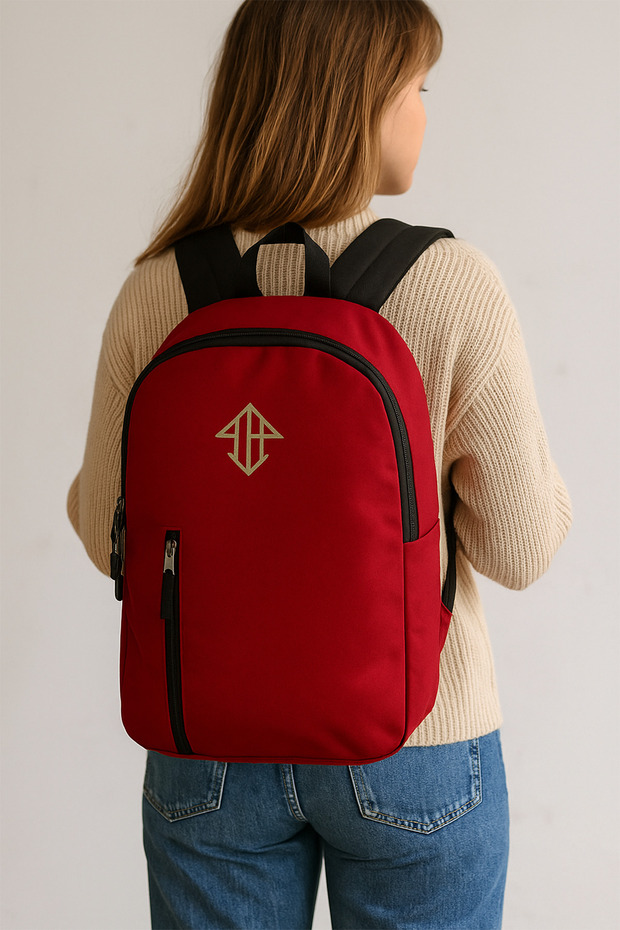 Backpack – Suitable for Daily Use and Travel, Unisex (Burgundy)