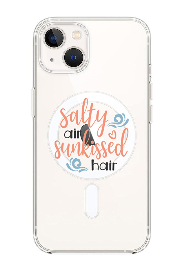 Case for iPhone 14 Plus Compatible with MagSafe, Shockproof Bumper Case Salty air sunkissed