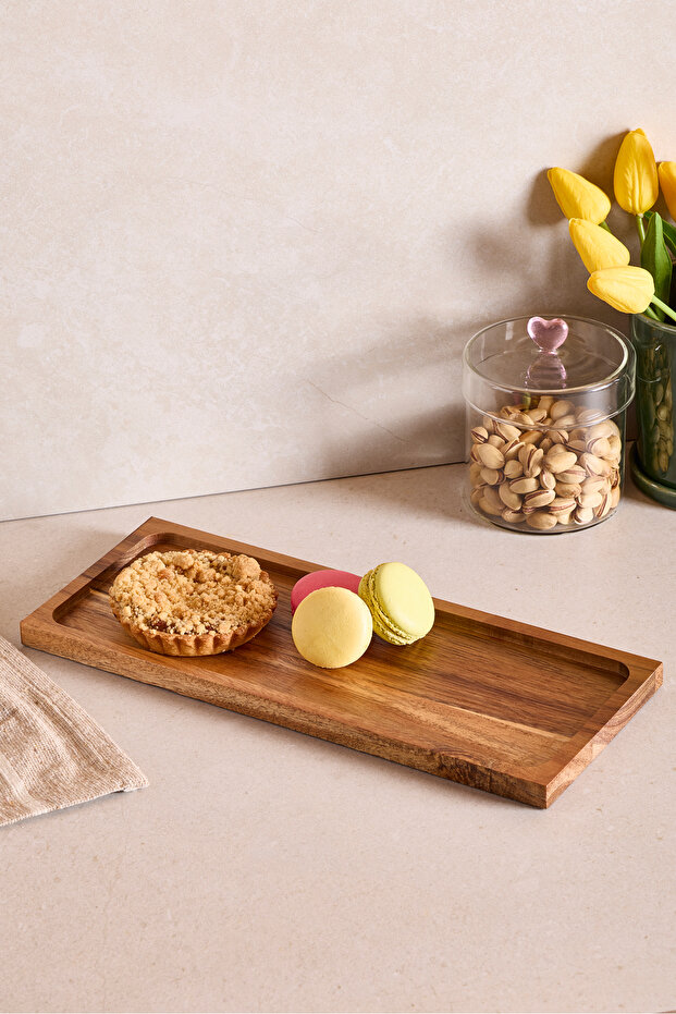 Acacia Presentation Plate 35X14 cm
