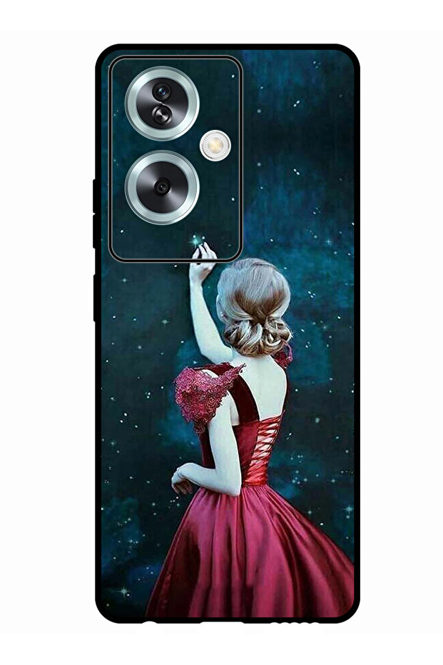 Protective Case Anti Scratch Shock Proof Bumper Cover For Oppo A79 5G Girl Touching Star