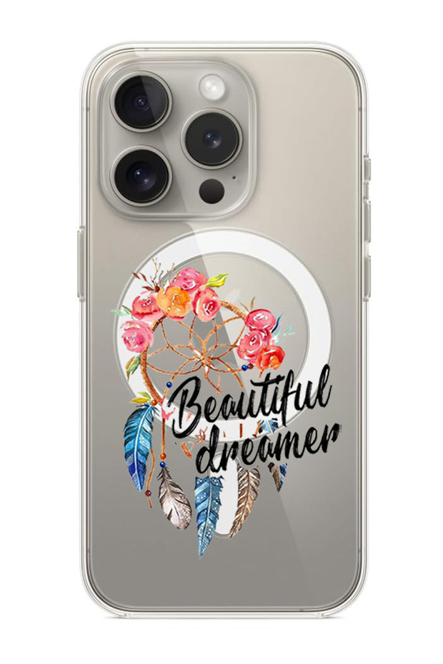 Case for iPhone 15 Pro Max Compatible with MagSafe, Shockproof Bumper Case Beautiful Dreamer
