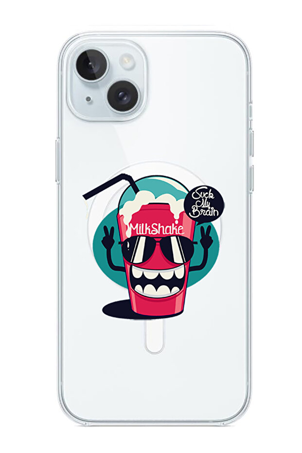 Case for iPhone 15 Plus Compatible with MagSafe, Shockproof Phone Bumper Cover Brain Milkshake copy