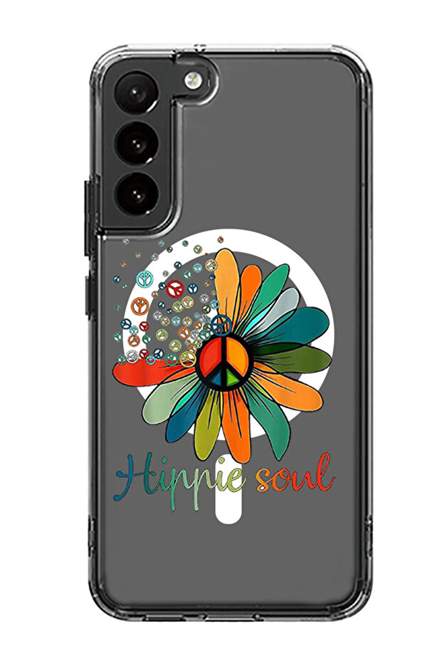 Case for Samsung Galaxy S23 6.1-inch Compatible with MagSafe, Shockproof Bumper Case Hippie soul
