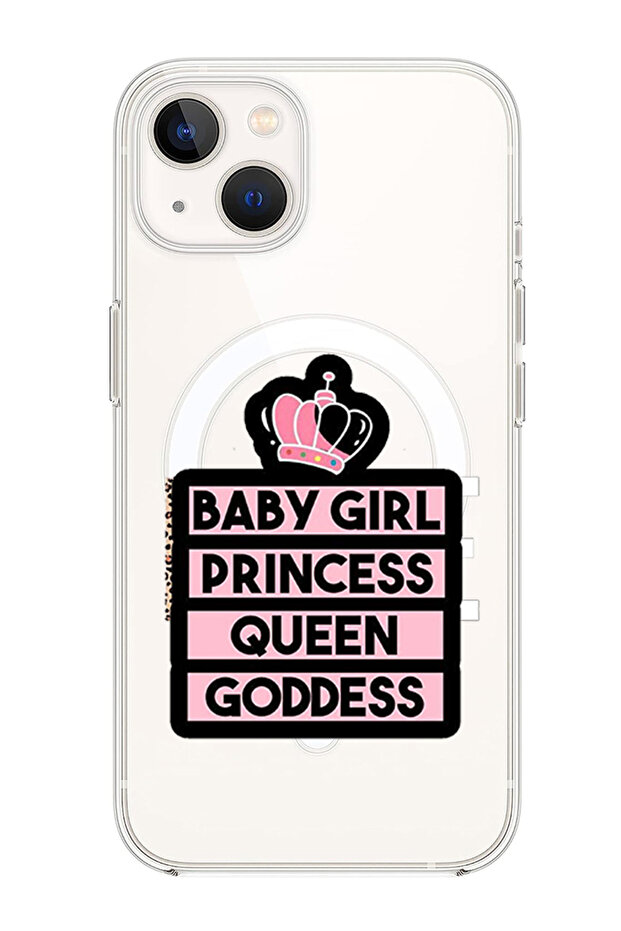 Case for iPhone 14 Plus Compatible with MagSafe, Shockproof Bumper Case Baby Girl Princess