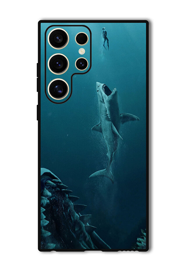 Protective Case Anti Scratch Shock Proof Bumper Cover For Samsung Galaxy S24 Ultra shark & men