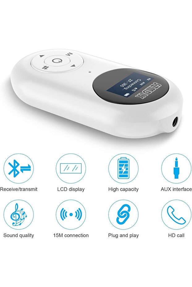 جهاز إرسال واستقبال بلوتوث 5.0 3 1، جهاز إرسال واستقبال بلوتوث مزدوج الاقتران، صوت لاسلكي - 6