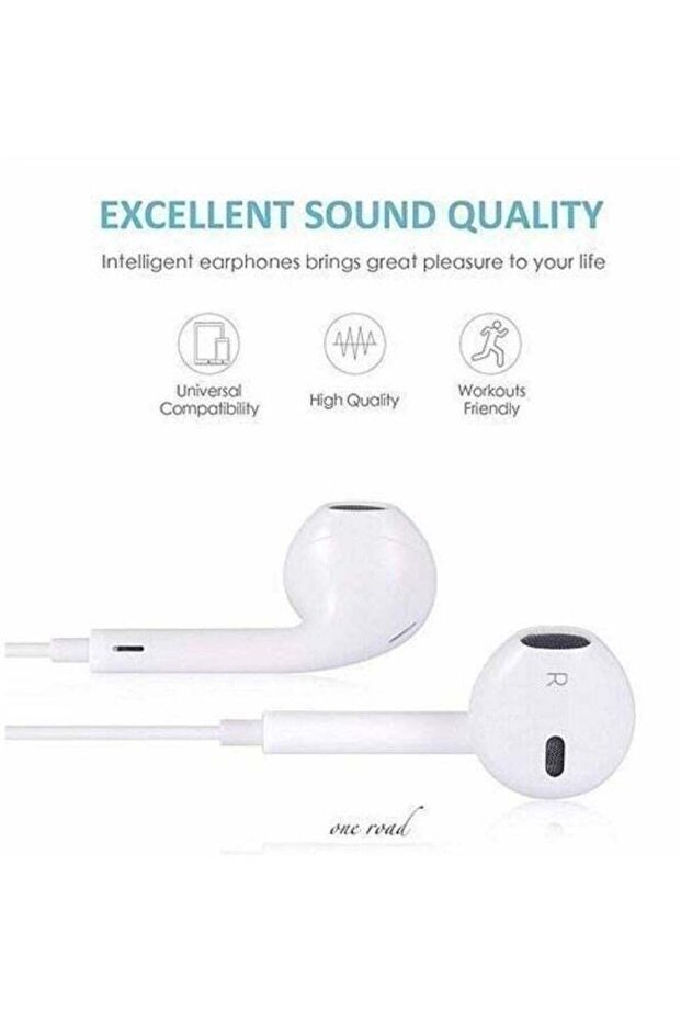 RECRSI Bass Stereo Headphones microphone 3,5 mm EP-E001 Earphones