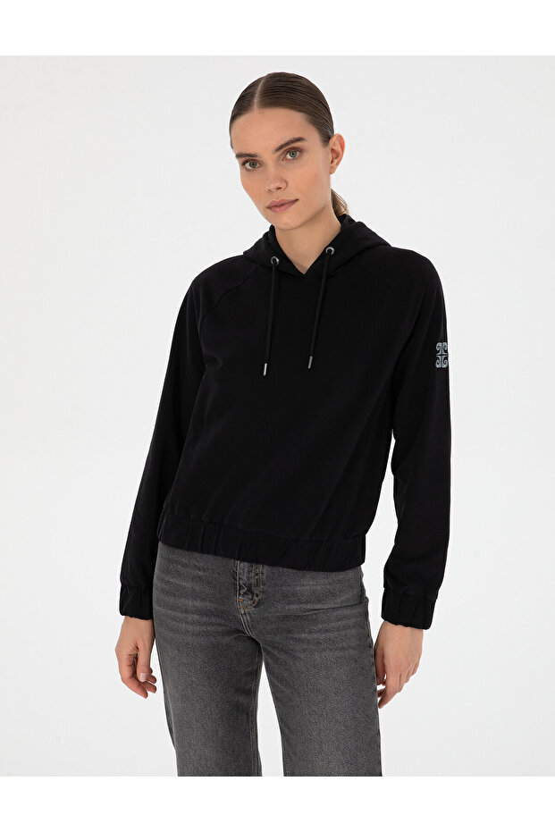 Black Comfort Fit Sweatshirt 50312020-Vr046