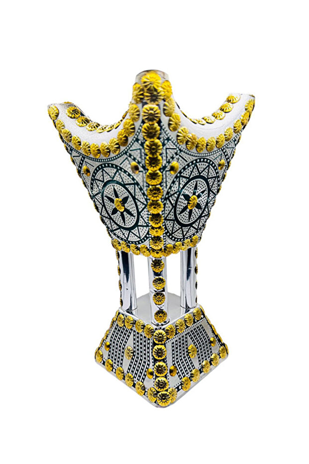 Fancy Madkhan/Mabkhara – 10" Traditional Incense Burner | Bakhoor Burner for Home, Office & Gifts