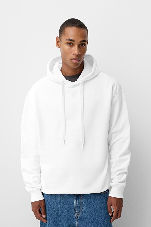 Oversize kapüşonlu sweatshirt - 1