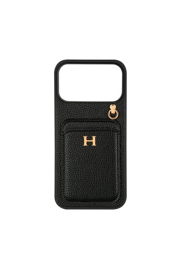 Black Card Holder Phone Case - Dk167 - iPhone 17 Promax