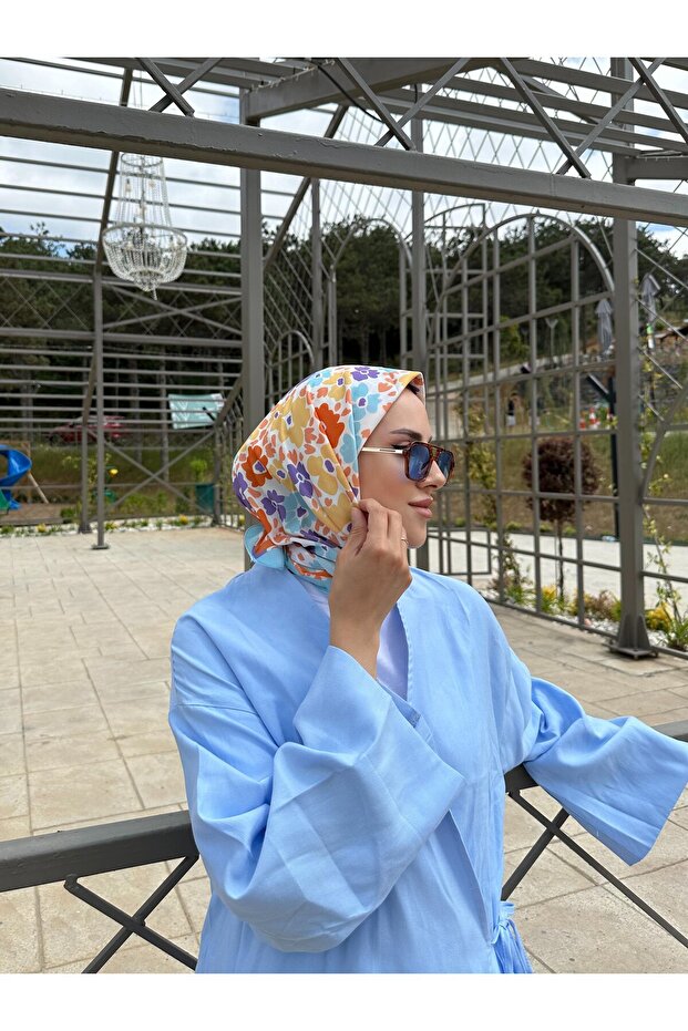 Bloom Desenli Eşarp - 3
