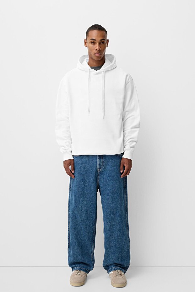 Oversize kapüşonlu sweatshirt - 5