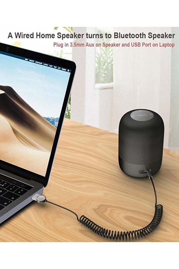 محول Aux Bluetooth 5.1، محول صوت لاسلكي عالي الدقة Bluetooth 5.1 Audiophile USB Dac - 5