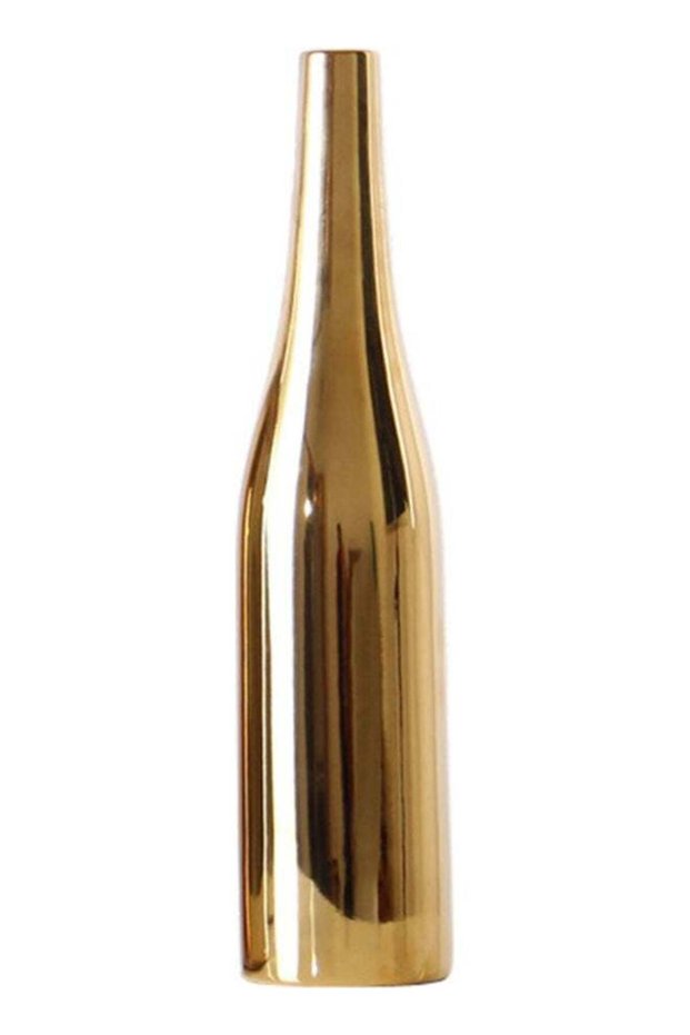 Nordic Style Ceramic Golden Vase Gold 34*9*8cm