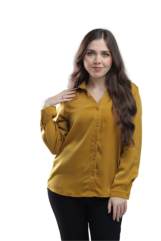 بلوزة حرير الغروب - 1