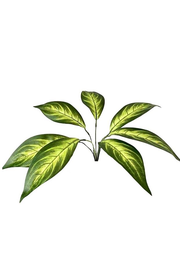 Pack Of 2 Artificial Plant with Vibrant Green and Yellow Leaves for Home Decor
