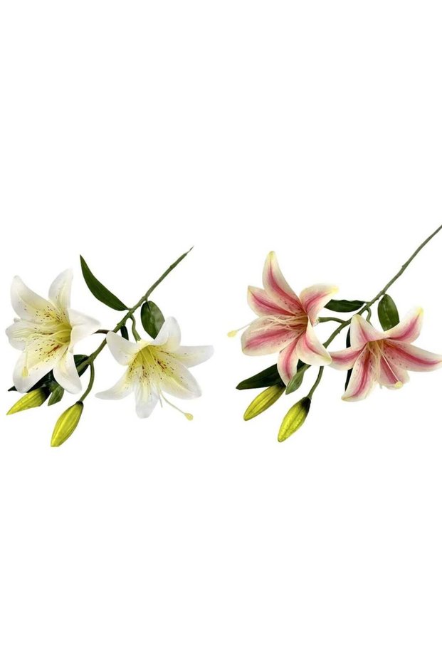 Pack of 2 Artificial Flowers for Home Decor, Parties, and Weddings Assorted