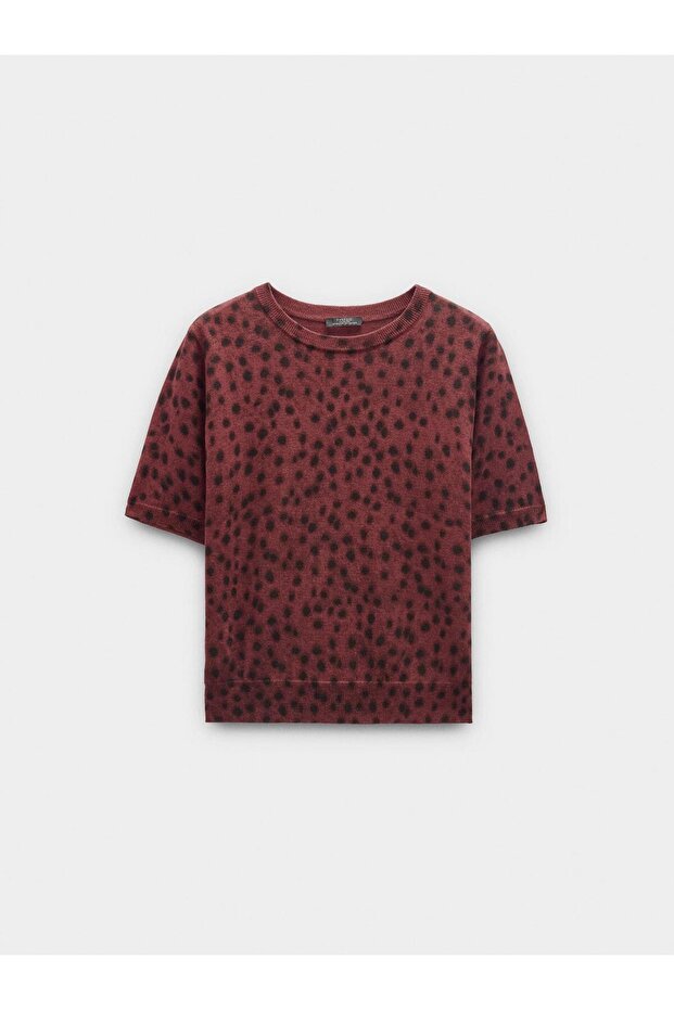 Hayvan Desenli Örme Kazak - 5