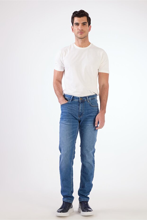 Men's Slim Fit Light Blue Jean