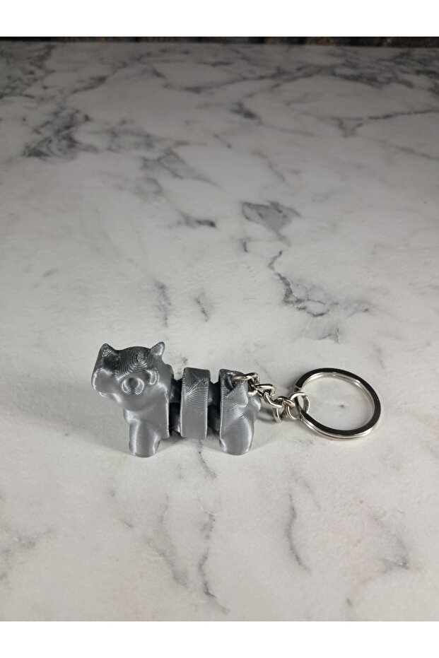 Hippo Model Cute 3D Moving Keychain
