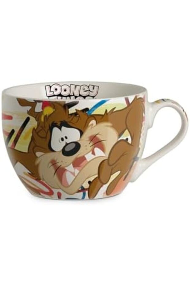 Looney Tunes Breakfast Mug 480ml – New Bone China Cartoon Mug – Dishwasher & Microwave Safe