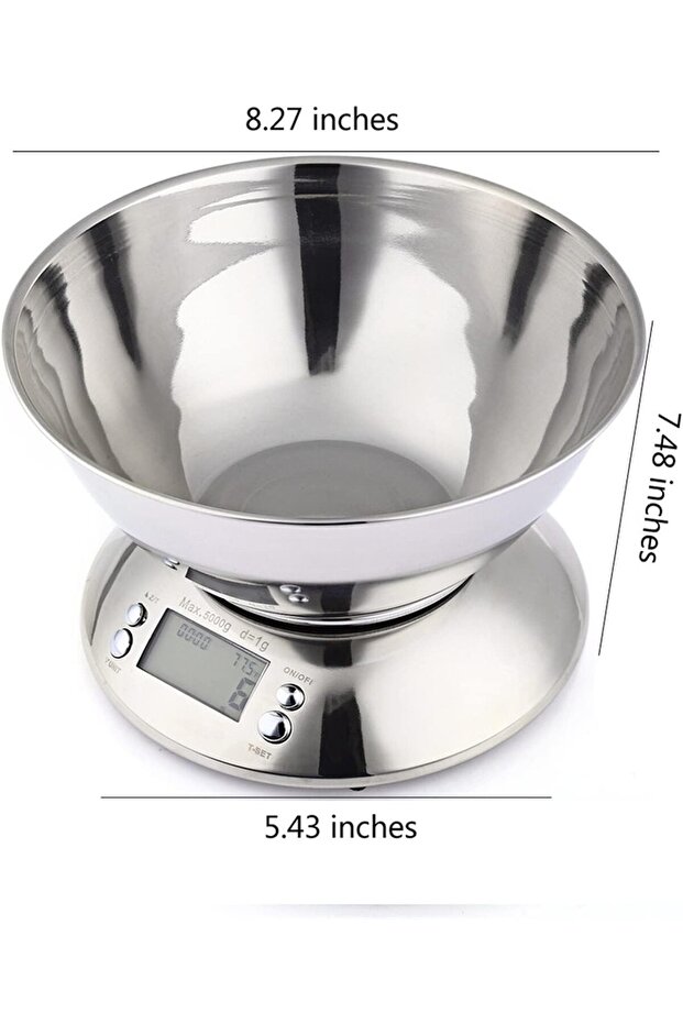 Digital Kitchen Scale Silver - 2