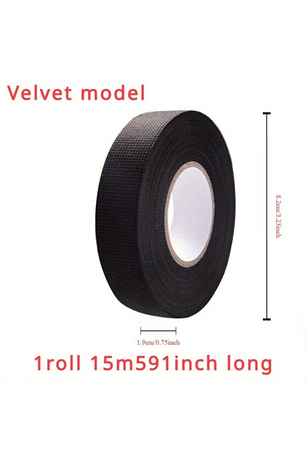 Velvet1.9cm15m1roll Automotive Wiring Harness Flannel Tape Insulating Tape Thickened High Viscosity