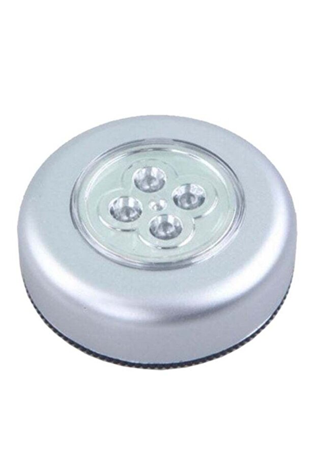 4-LED Wireless Battery-Powered Wall Light Silver - 1