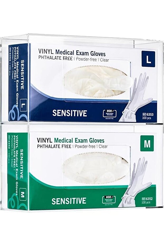 موزع قفازات مزدوج الجانب مثبت على الحائط - 1