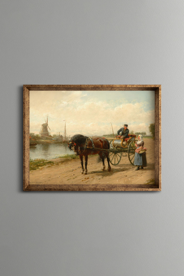 Romantic Encounter - Vintage Patterned Frame - 1