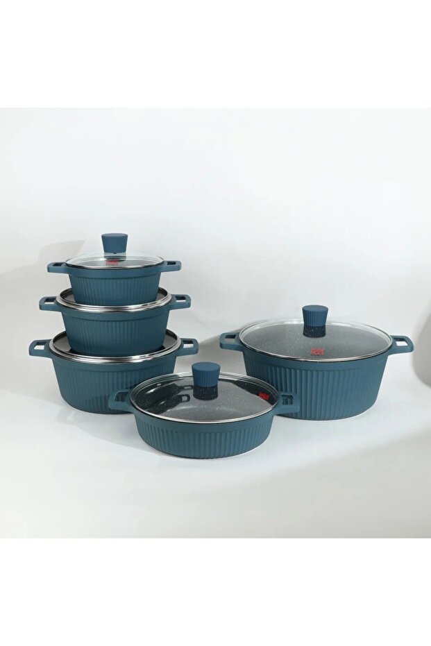 طقم أواني طهي جرانيت - 10 قطع - 1