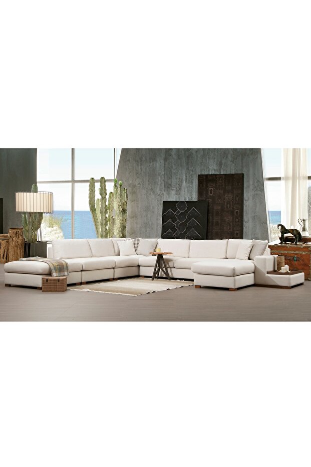 LOOP KÖŞE KOLTUK, KREM - 2